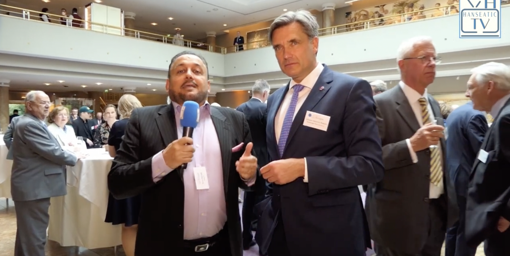 Schatzmeister Johann Riekers zu Gast bei HANSEATIC TV